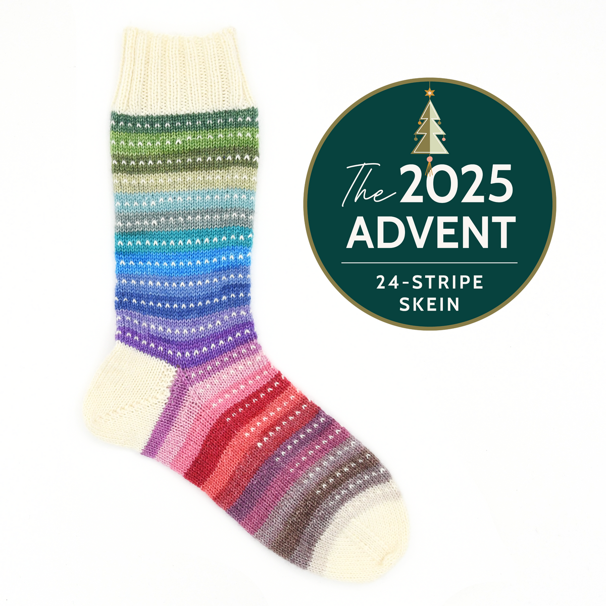 2025 ADVENT | 24-stripe skein – The Cozy Knitter Inc.